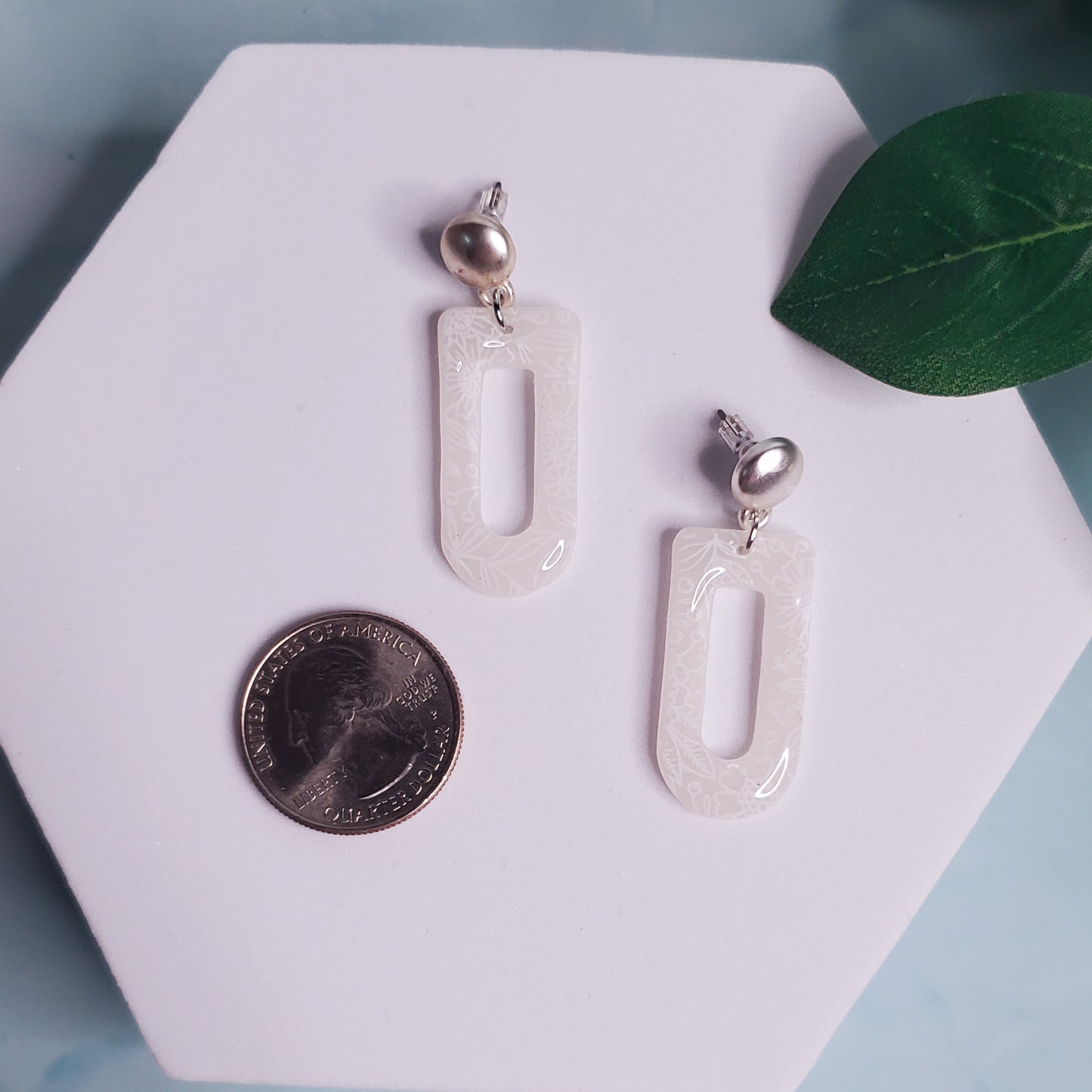 Floral Small Arch Dangle
