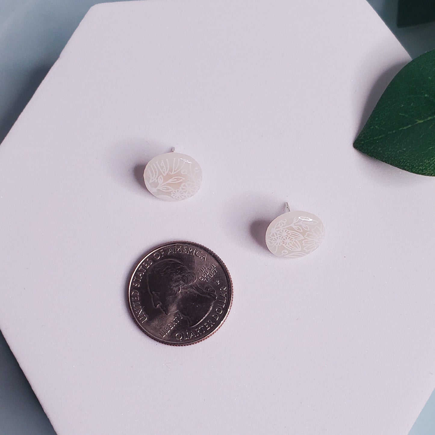 Floral Circle Stud