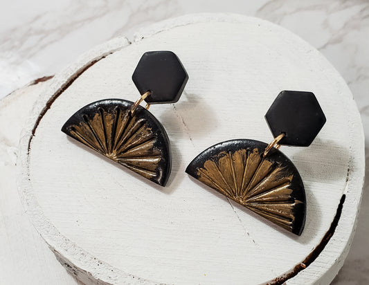 Golden Rays Dangle Earrings