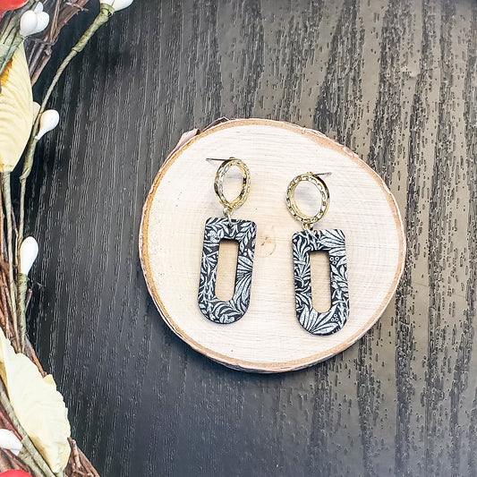 Leaf Arch Dangle Earrings