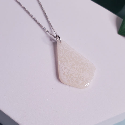 Floral Teardrop Necklace