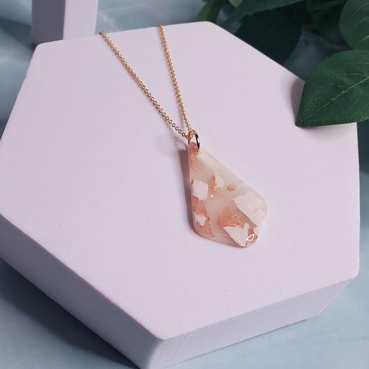 Marble Teardrop Necklace