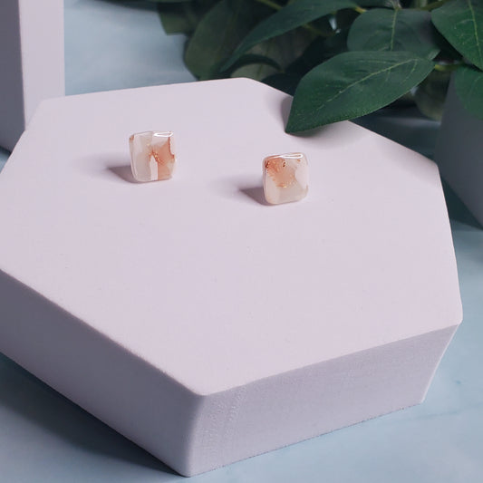 Marble Square Stud